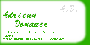 adrienn donauer business card